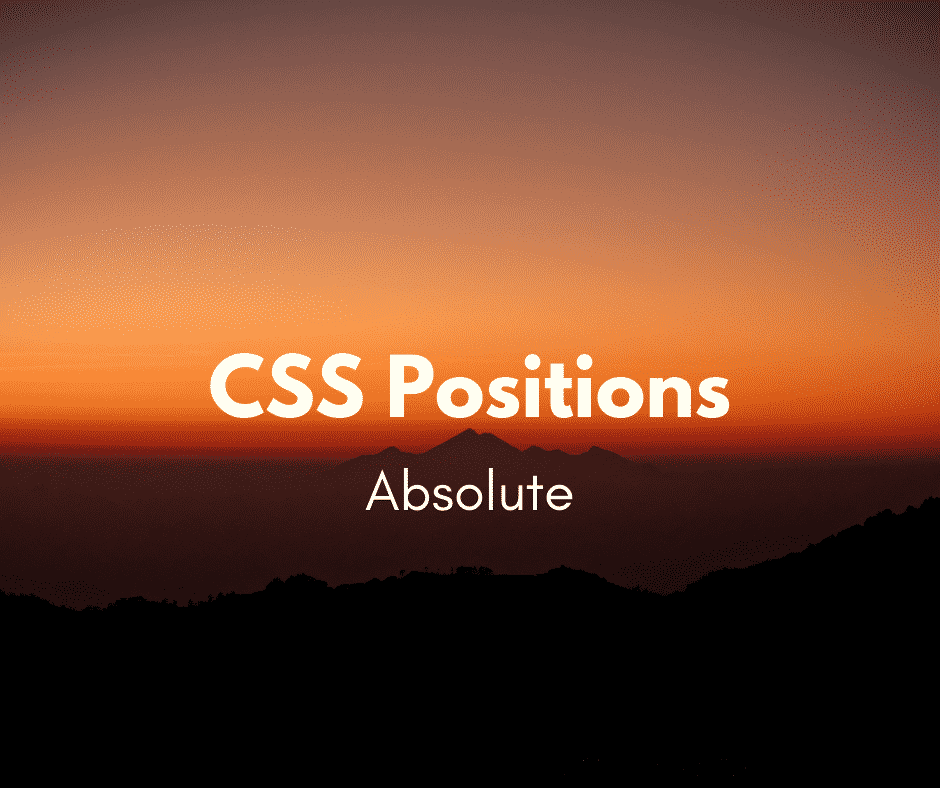 Como utilizar a position absolute?