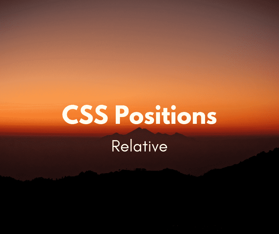 Como utilizar position relative?