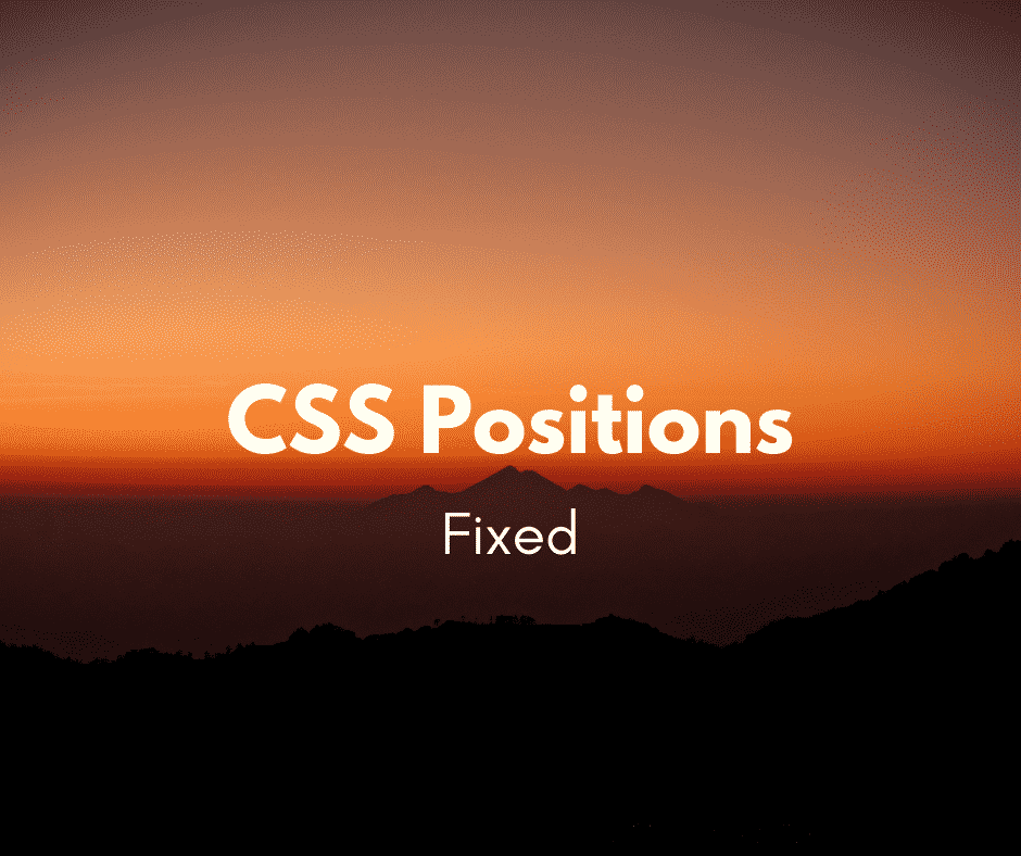 Como utilizar position fixed?