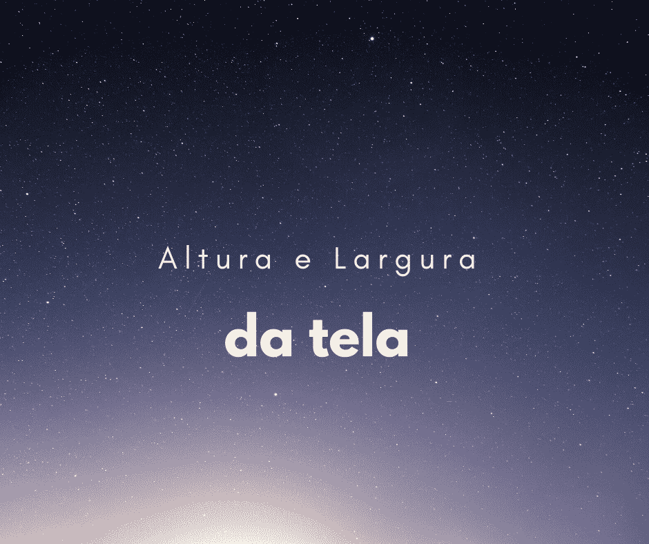 Como fazer uma div com altura e largura da tela do usuário