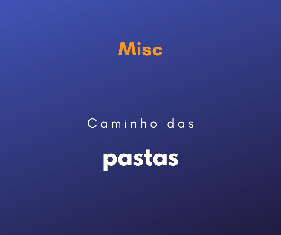 Caminho para acesso de pastas HTML, CSS, PHP e etc