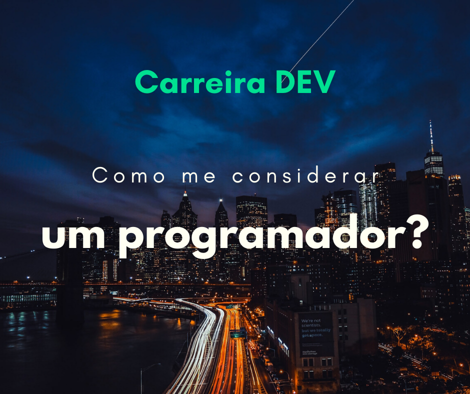 Quando posso me considerar um programador júnior?