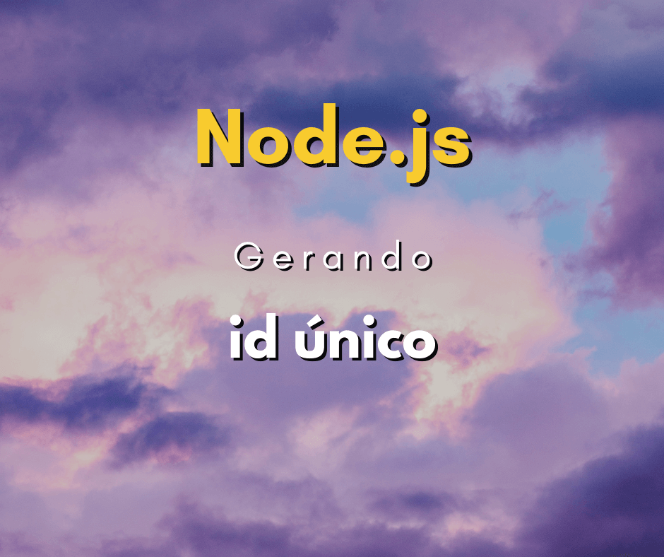 Como gerar um id único com Node JS