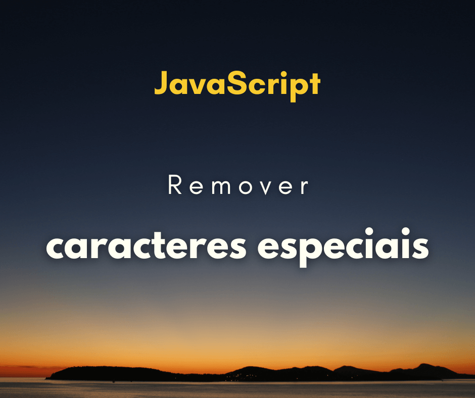Como remover todos caracteres especiais com regex em JS
