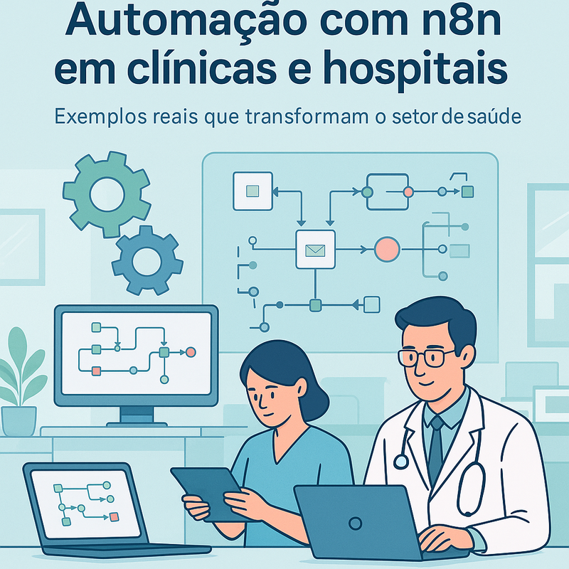 Automação com n8n em clínicas e hospitais: exemplos reais que transformam o setor de saúde