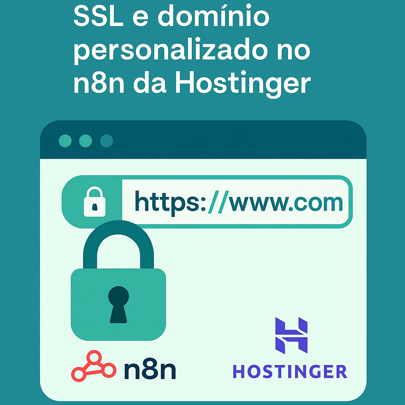 Como configurar SSL e domínio personalizado no n8n da Hostinger