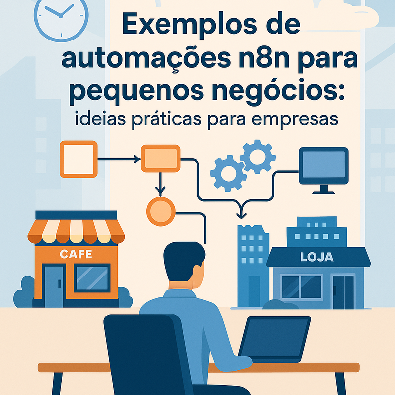 Exemplos de automações n8n para pequenos negócios: ideias práticas para empresas