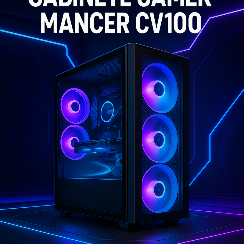 Gabinete Gamer compacto e bonito para setups modernos: conheça o Mancer CV100 (minha dica 2025)