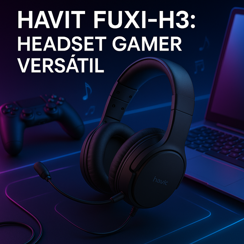 Fone de ouvido gamer Havit Fuxi-H3 Black: review do headset versátil