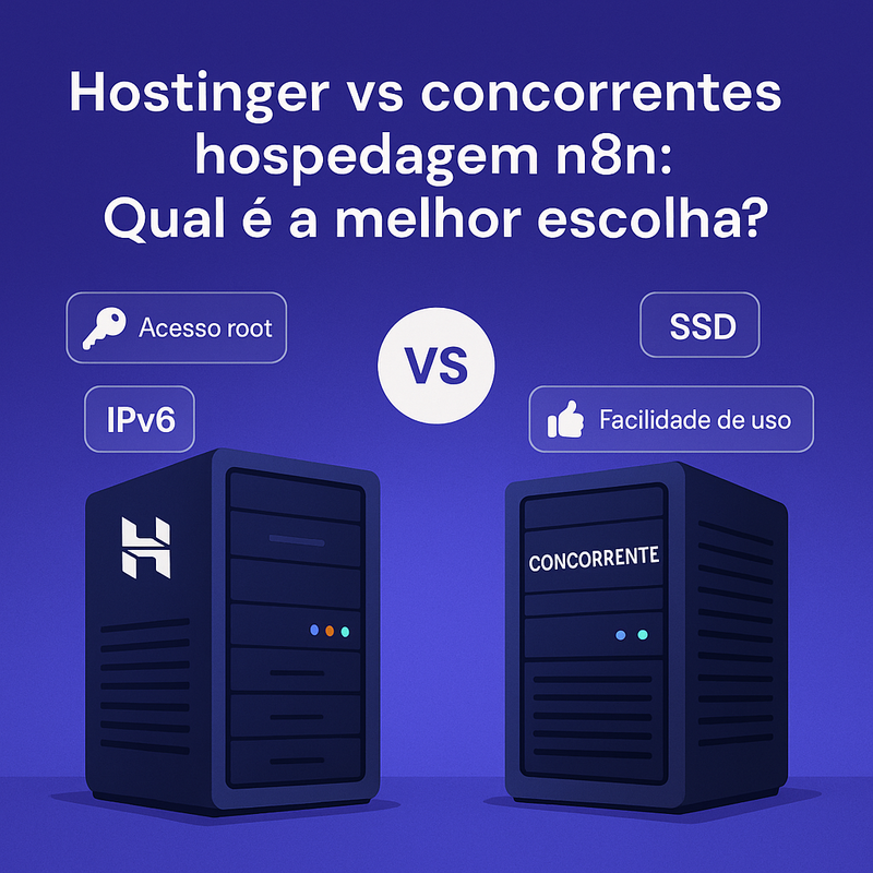 Hostinger vs concorrentes hospedagem n8n: Qual é a melhor escolha?