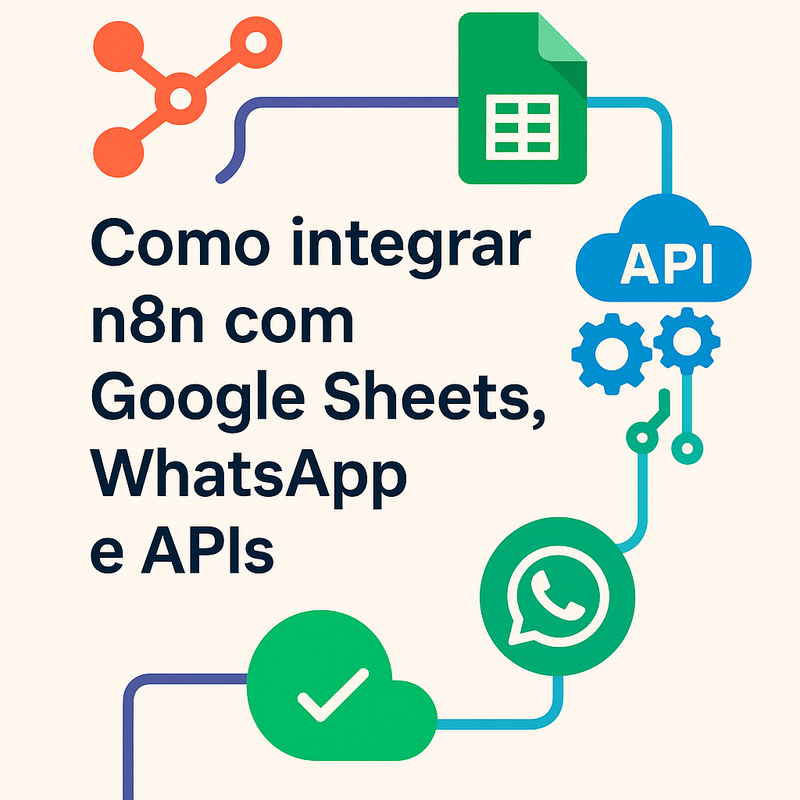 Como integrar n8n com Google Sheets, WhatsApp e APIs: guia completo