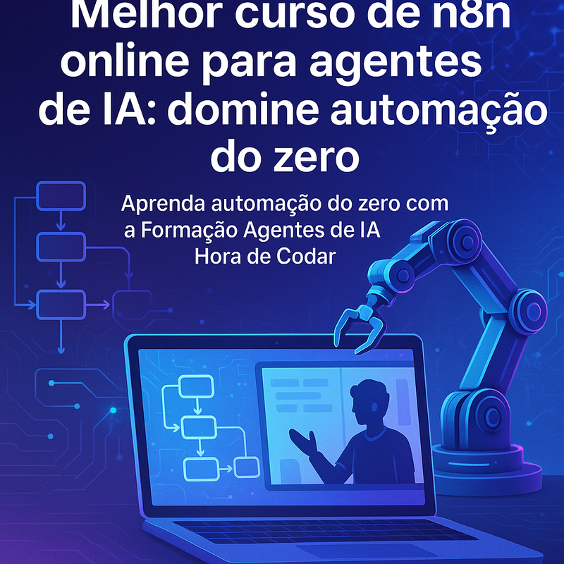 Melhor curso de n8n online para agentes de IA: domine automação do zero