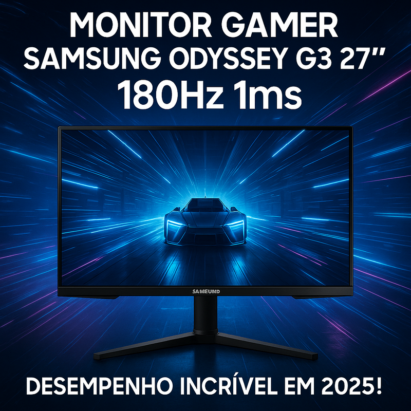 Samsung Odyssey G3 27″ – Monitor Gamer com Desempenho Avançado para Jogos em 2025