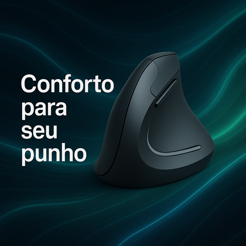 Mouse vertical barato para dor no punho: Multilaser 1600dpi