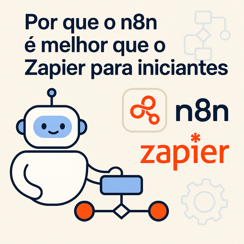 Por que o n8n é melhor que o Zapier para iniciantes em automação