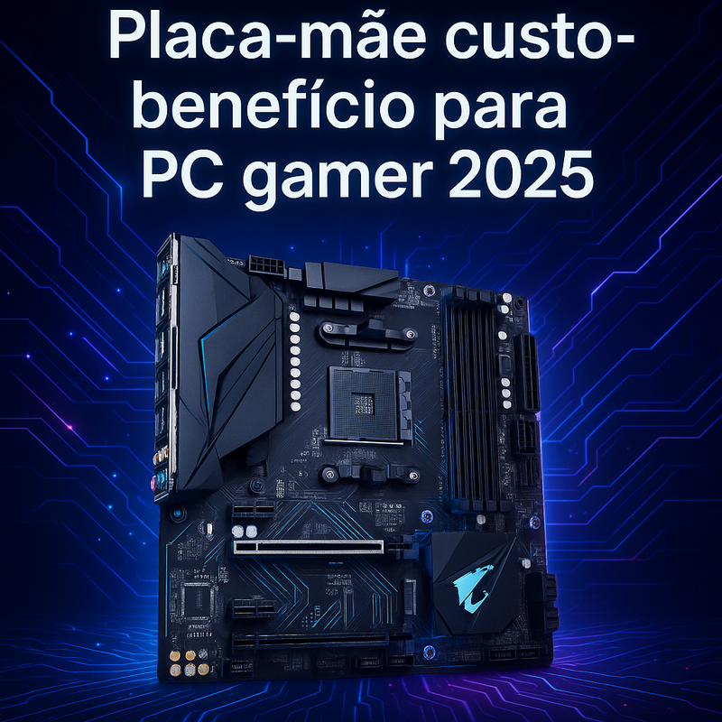 Placa-mãe custo-benefício para PC gamer moderno: minha dica de upgrade em 2025