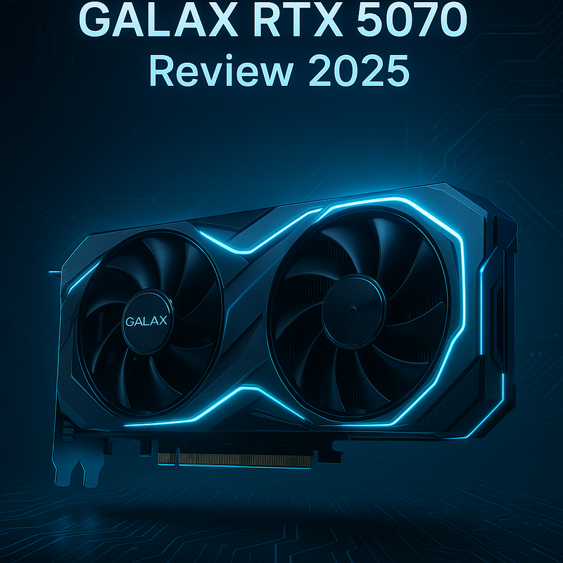 Placa de Vídeo GALAX GeForce RTX 5070 2X 1-CLICK OC 12GB GDDR7 192BITS: Tecnologia de ponta para gamers exigentes em 2025