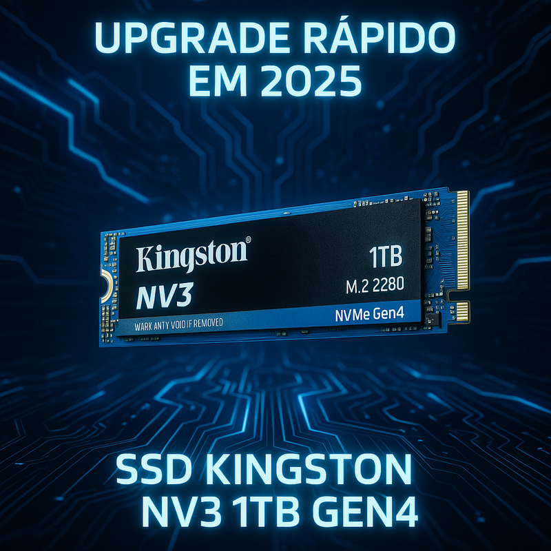 SSD Kingston NV3 1TB Gen4: Upgrade rápido e prático para seu PC em 2025
