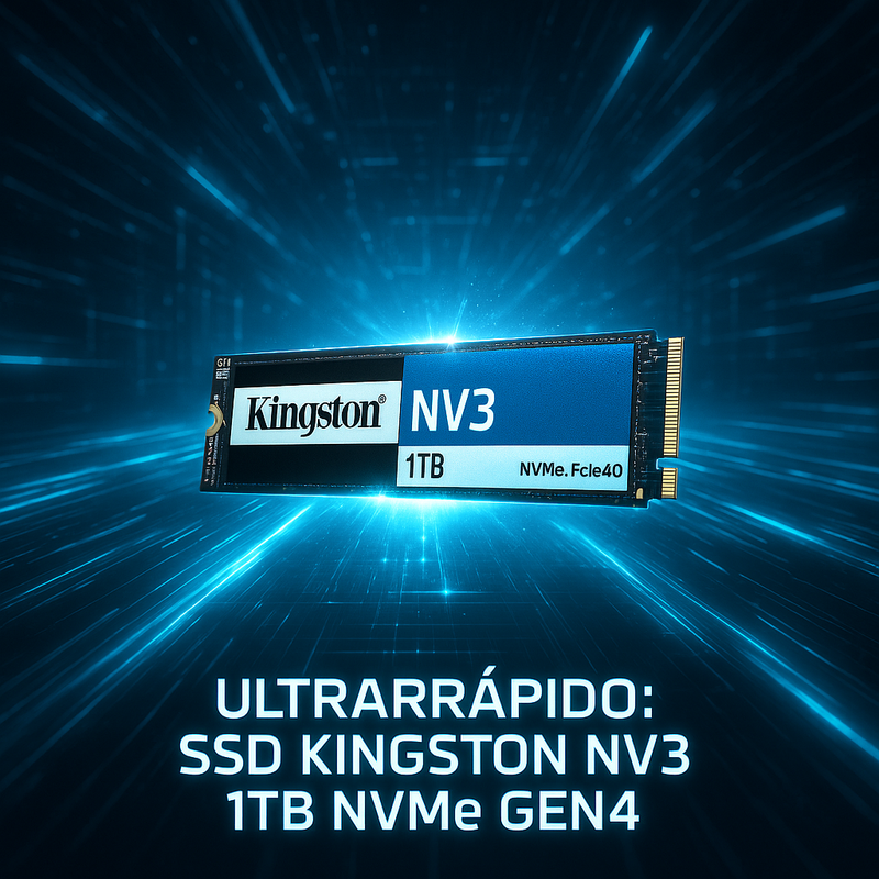 Ultrarrápido e potente: SSD Kingston NV3 1TB NVMe Gen4 para turbinar seu PC em 2025