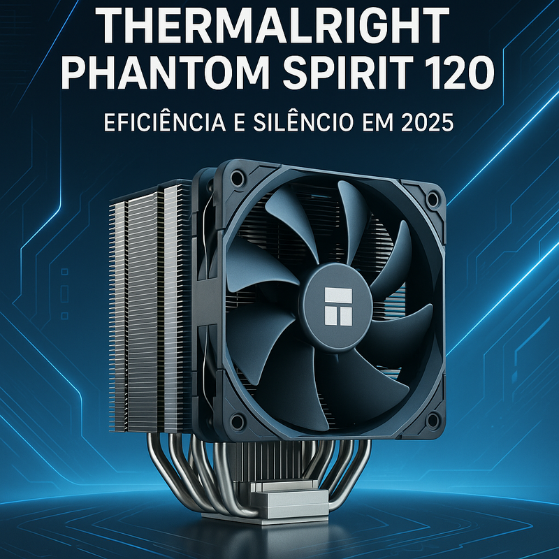 Thermalright Phantom Spirit 120: O cooler de ar eficiente e silencioso para turbinar seu PC em 2025