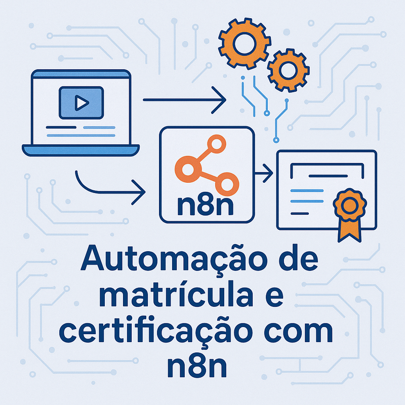 Automação de matrícula e certificação com n8n para cursos online