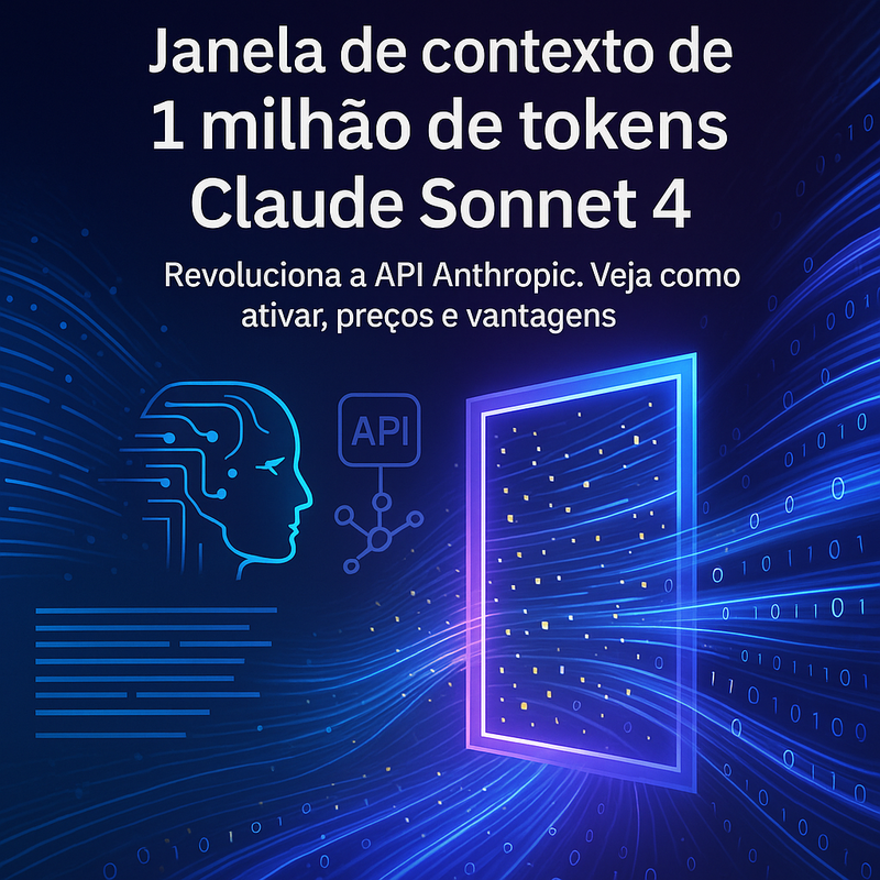 Claude Sonnet 4: janela de contexto de 1 milhão de tokens transforma a API