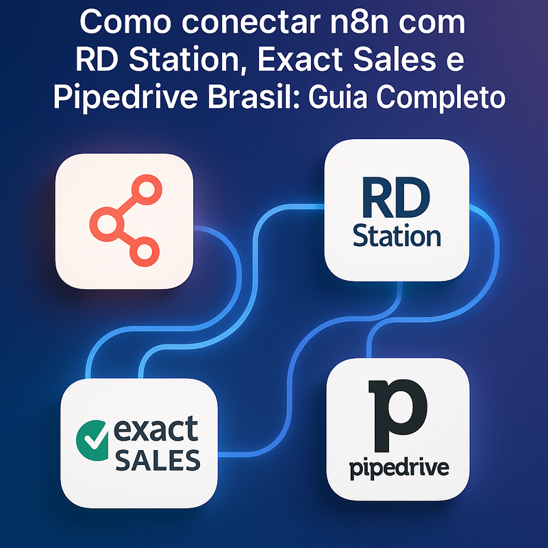 Como conectar n8n com RD Station, Exact Sales e Pipedrive Brasil: Guia Completo