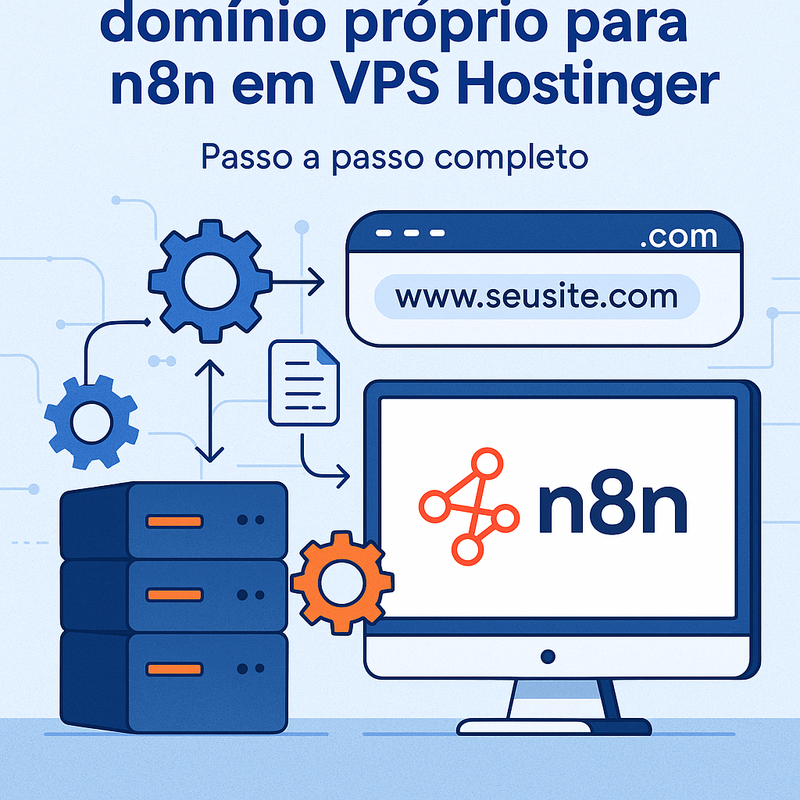 Como configurar domínio próprio para n8n em VPS Hostinger: passo a passo completo