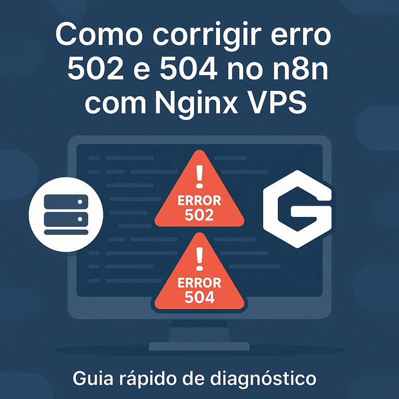 Como corrigir erro 502 e 504 no n8n com Nginx VPS: Guia rápido de diagnóstico