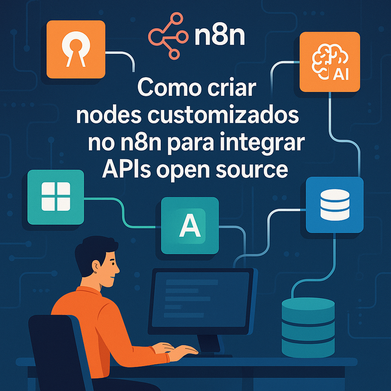 Como criar nodes customizados no n8n para integrar APIs open source