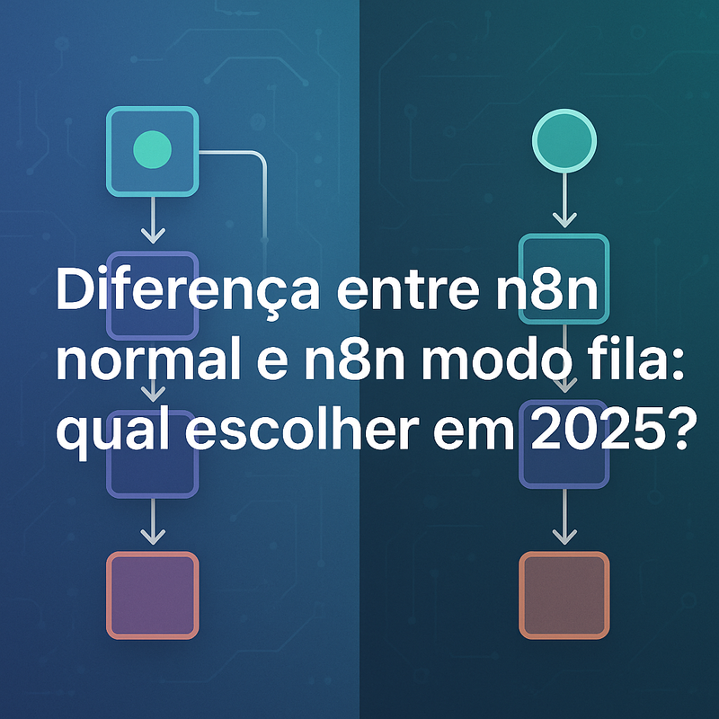 Diferença entre n8n normal e n8n modo fila: qual escolher em 2025?