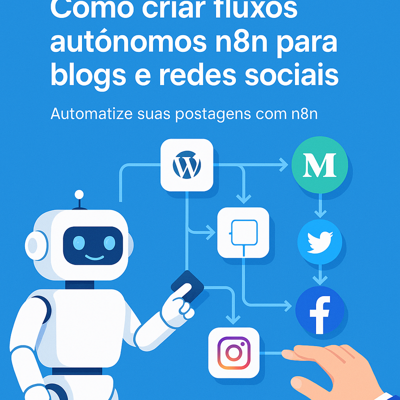 Como criar fluxos autônomos n8n para blogs e redes sociais