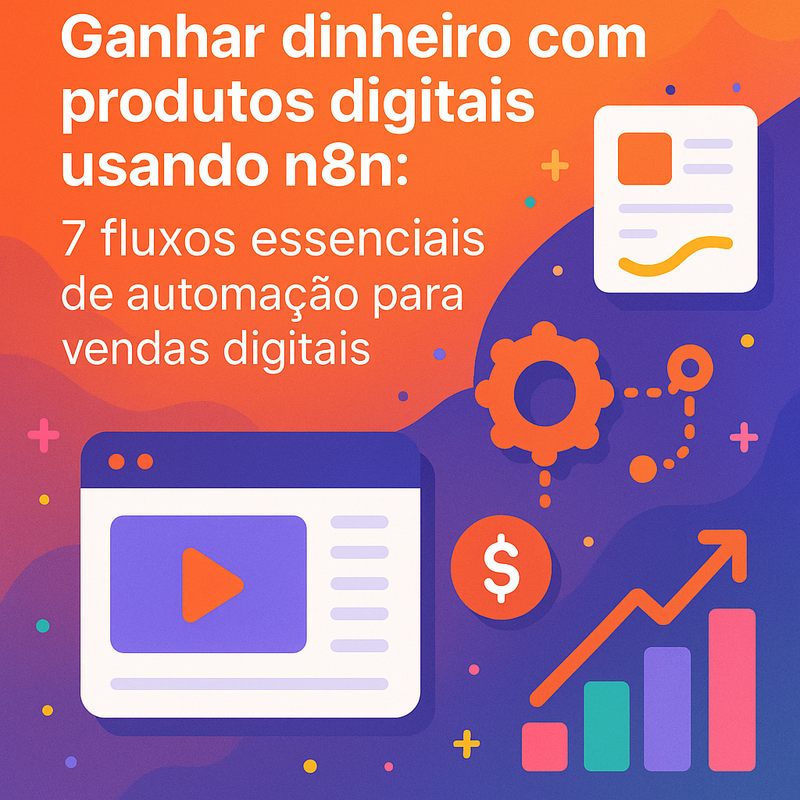 Ganhar dinheiro com produtos digitais usando n8n: 7 fluxos essenciais