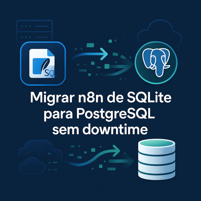 Como migrar n8n de SQLite para PostgreSQL sem downtime: Guia completo