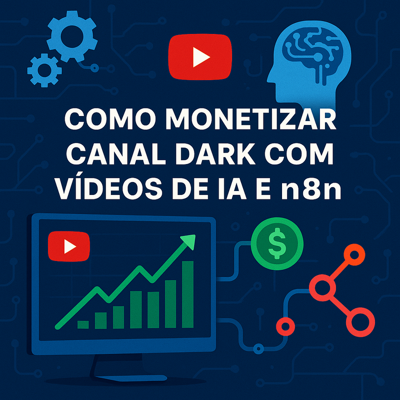 Como monetizar canal dark com vídeos de IA e n8n: guia prático