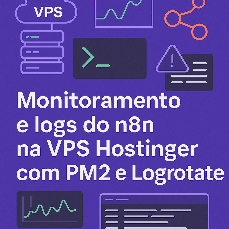 Monitoramento e logs do n8n na VPS Hostinger com PM2 e Logrotate
