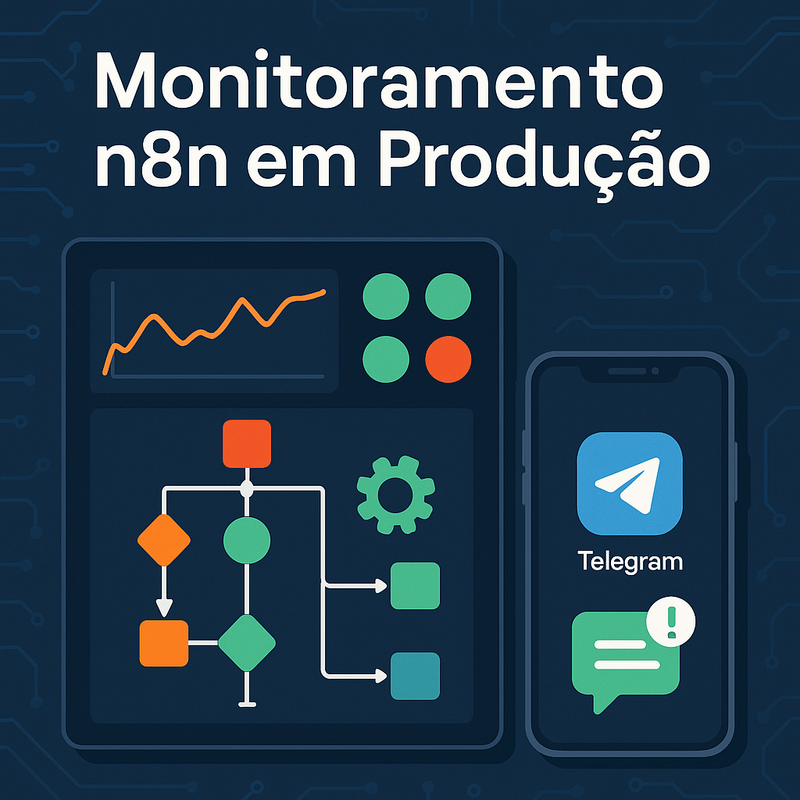 Monitoramento n8n em Produção: Healthcheck, Workflows de Erro e Alertas no Telegram