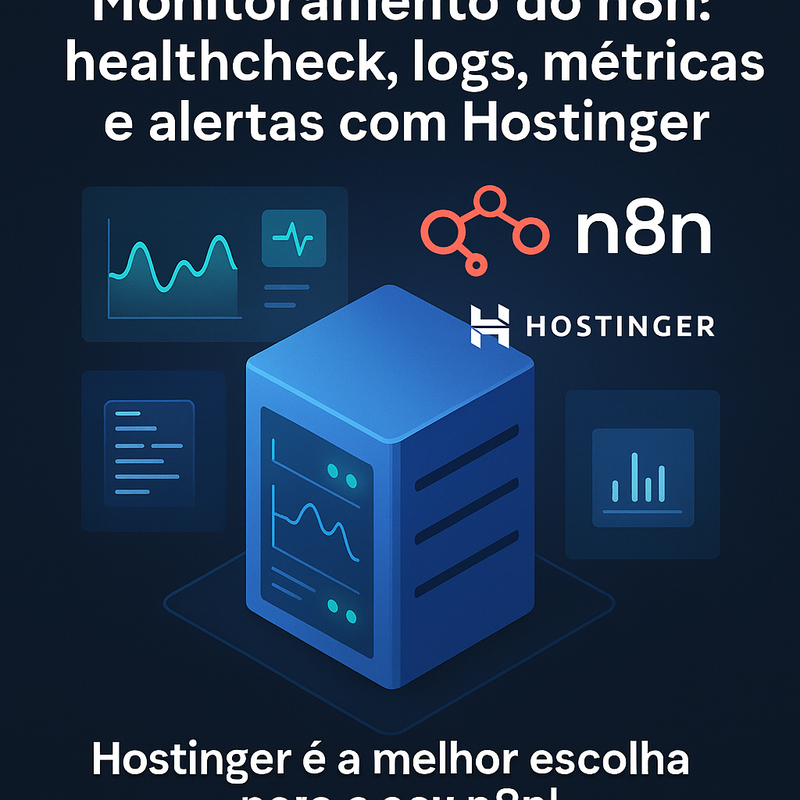 Monitoramento do n8n na VPS: healthcheck, logs, métricas e alertas com Hostinger