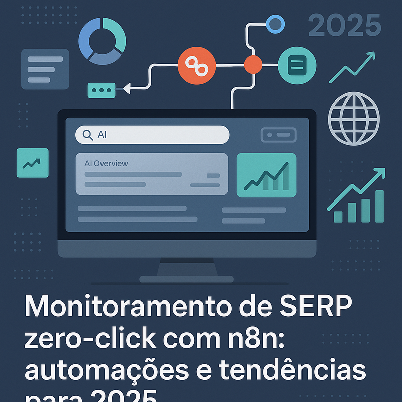 Monitoramento de SERP zero-click com n8n: automações e tendências para 2025
