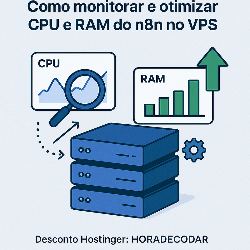 Como monitorar e otimizar CPU e RAM do n8n no VPS