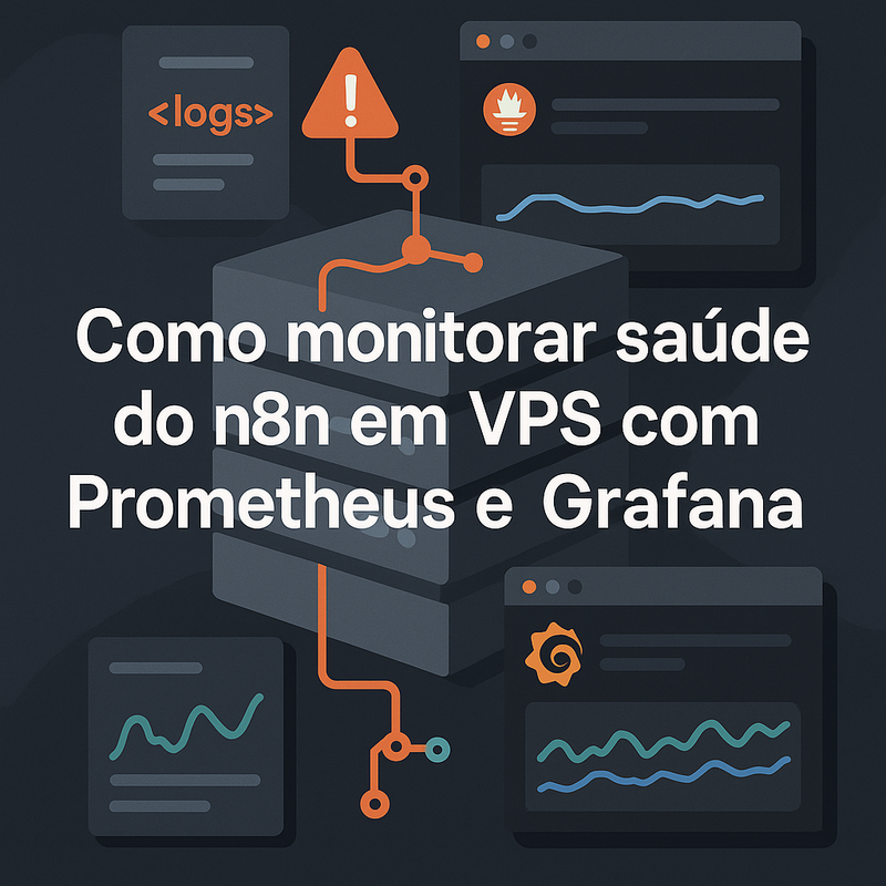 Como monitorar saúde do n8n em VPS com Prometheus e Grafana