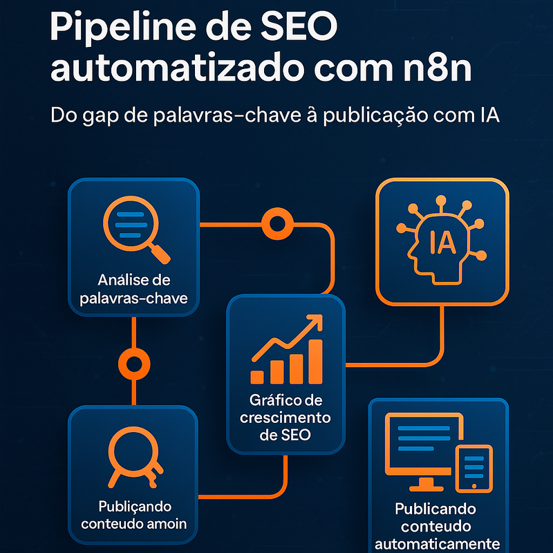 Pipeline de SEO automatizado com n8n: do gap de palavras-chave à publicação com IA