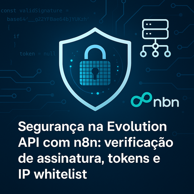 Segurança na Evolution API com n8n: verificação de assinatura, tokens e IP whitelist