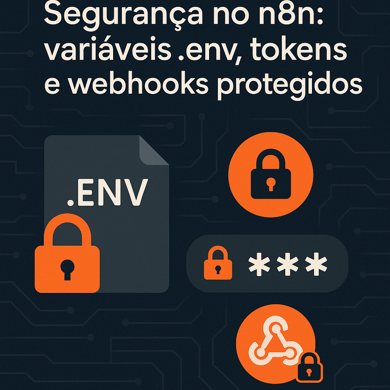 Segurança no n8n: variáveis .env, tokens e webhooks protegidos