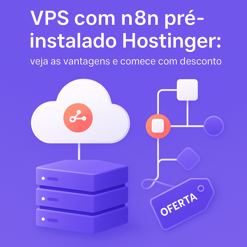 VPS com n8n pré-instalado Hostinger: veja as vantagens e comece com desconto