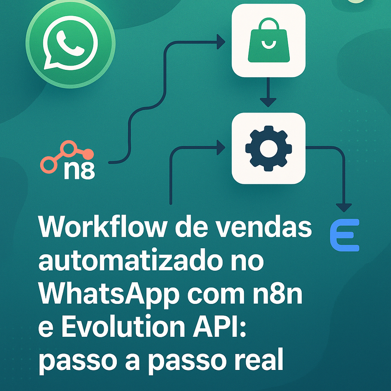 Workflow de vendas automatizado no WhatsApp com n8n e Evolution API: passo a passo real