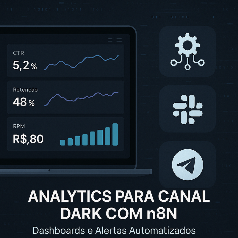 Analytics para Canal Dark com n8n: Dashboards e Alertas Automatizados