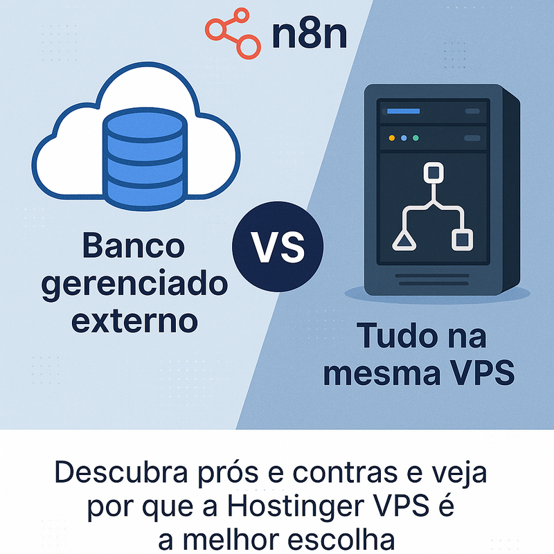 Banco gerenciado externo vs tudo na mesma VPS para n8n: prós e contras
