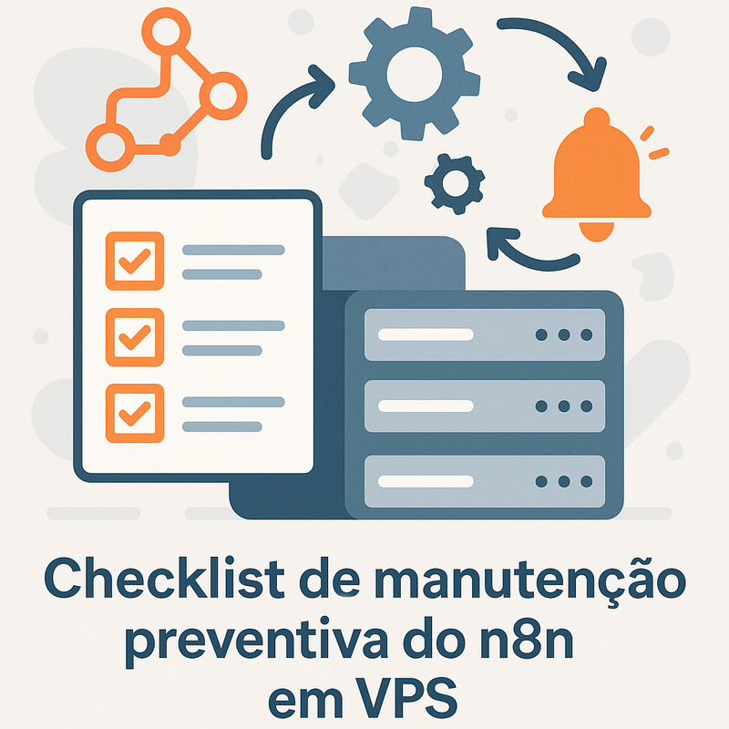 Checklist de manutenção preventiva do n8n em VPS e como automatizar alertas
