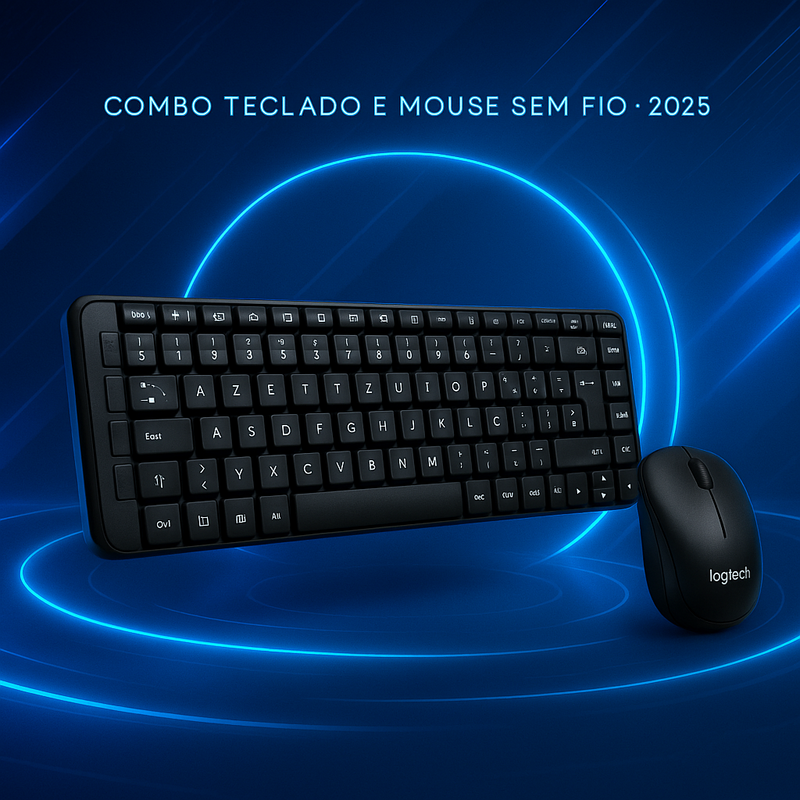 Combo Teclado e Mouse Sem Fio com Melhor Custo-Benefício para Home Office 2025